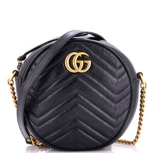 Gucci Gg Marmont Round Shoulder Bag #259077G10B